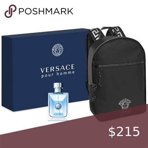 Versace Pour Homme Summer Backpack Set 